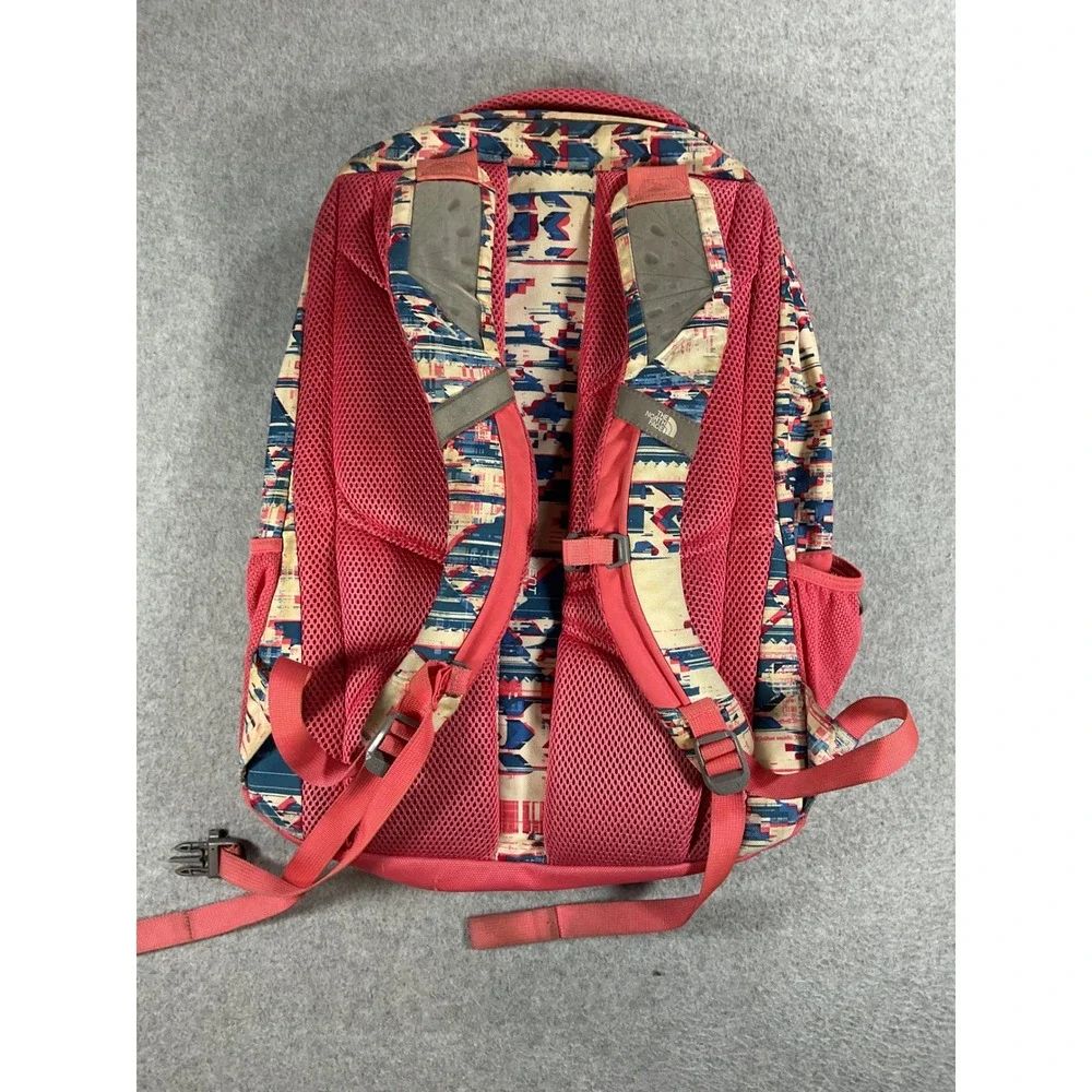 The North Face Jester Backpack Pink Southwestern Geometric Print Daypack Laptop